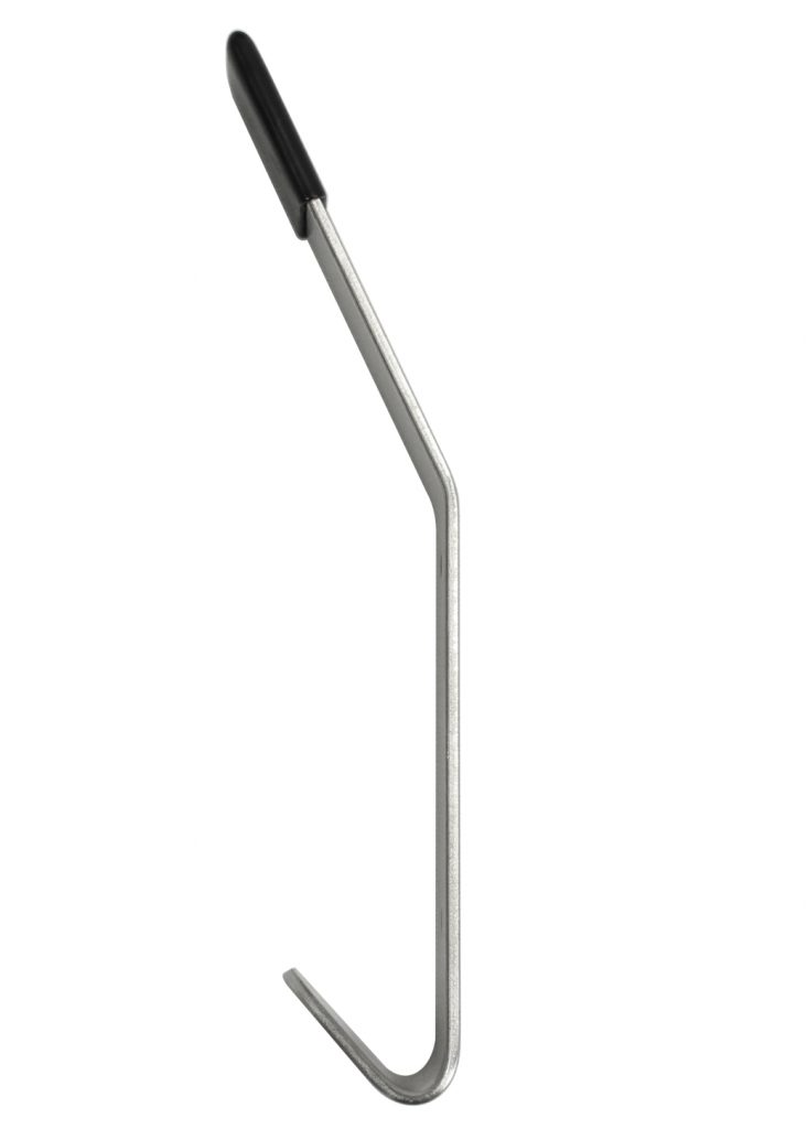 Stainless Steel Coat Hook with Rubber Bumper Frost