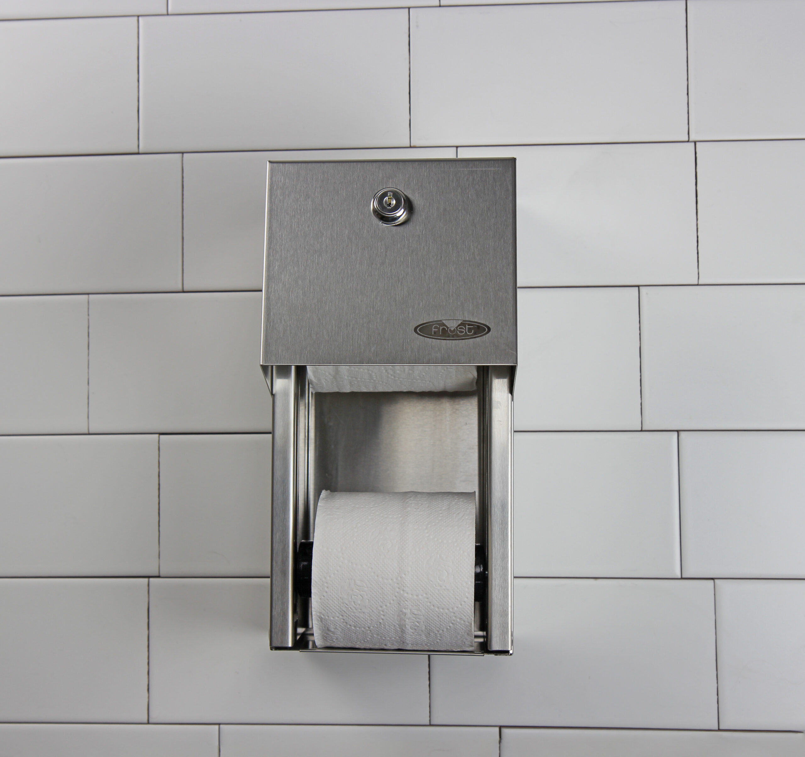 Papier toilette 2 couches blanc 6 rouleaux pour distributeur - Fripa
