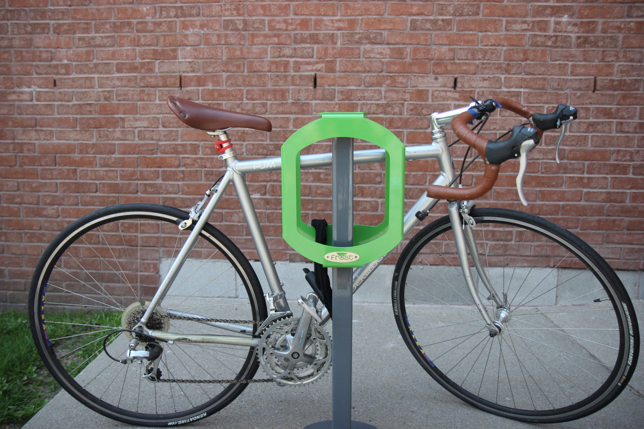 “Bike Stop” Two Bike Rack – Frost