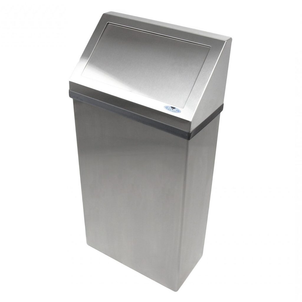 Wall Mounted Waste Receptacle with Galvanized Liner Frost