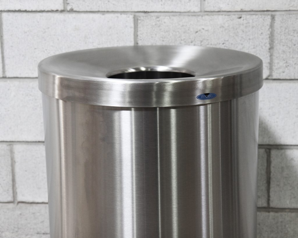 Stainless Steel Lobby Waste Receptacle Frost
