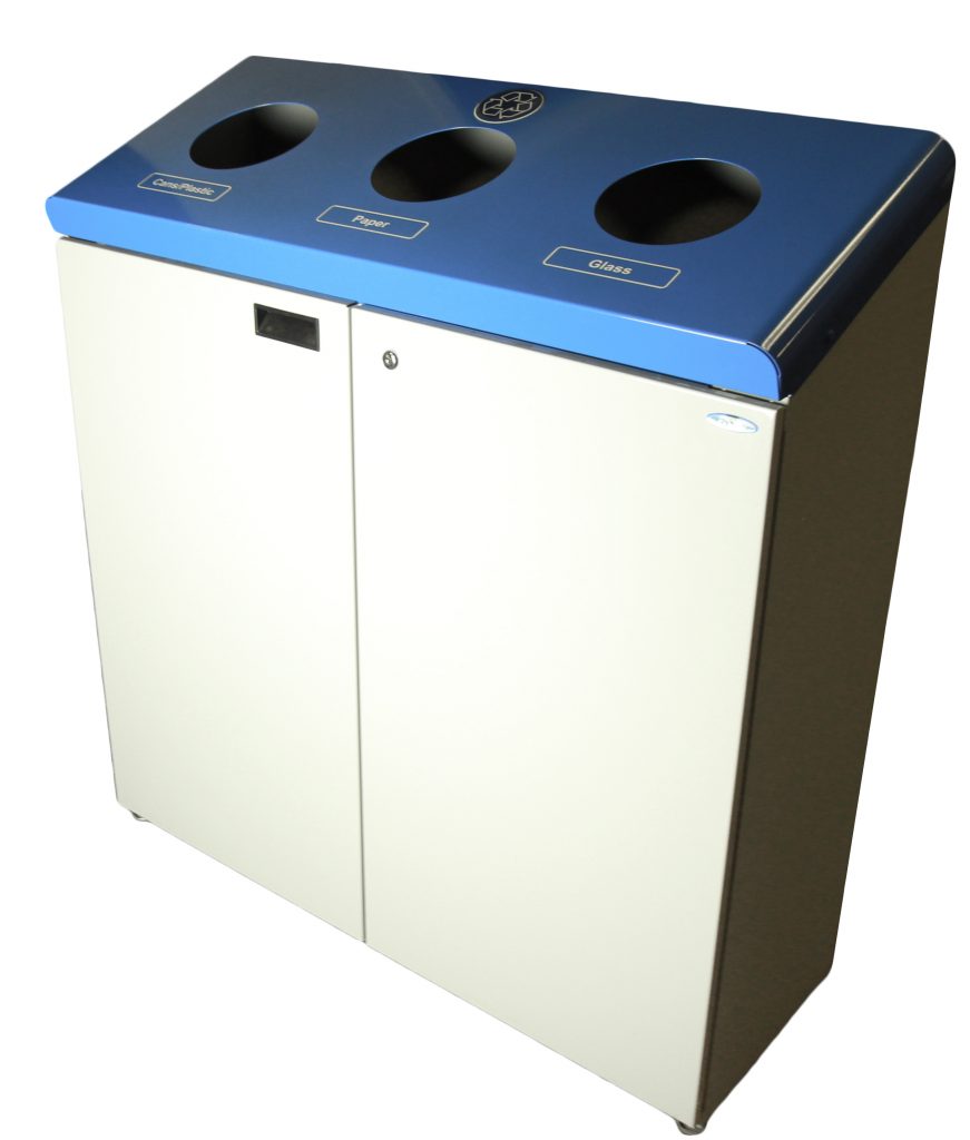 Floor Standing Recycling Station Frost