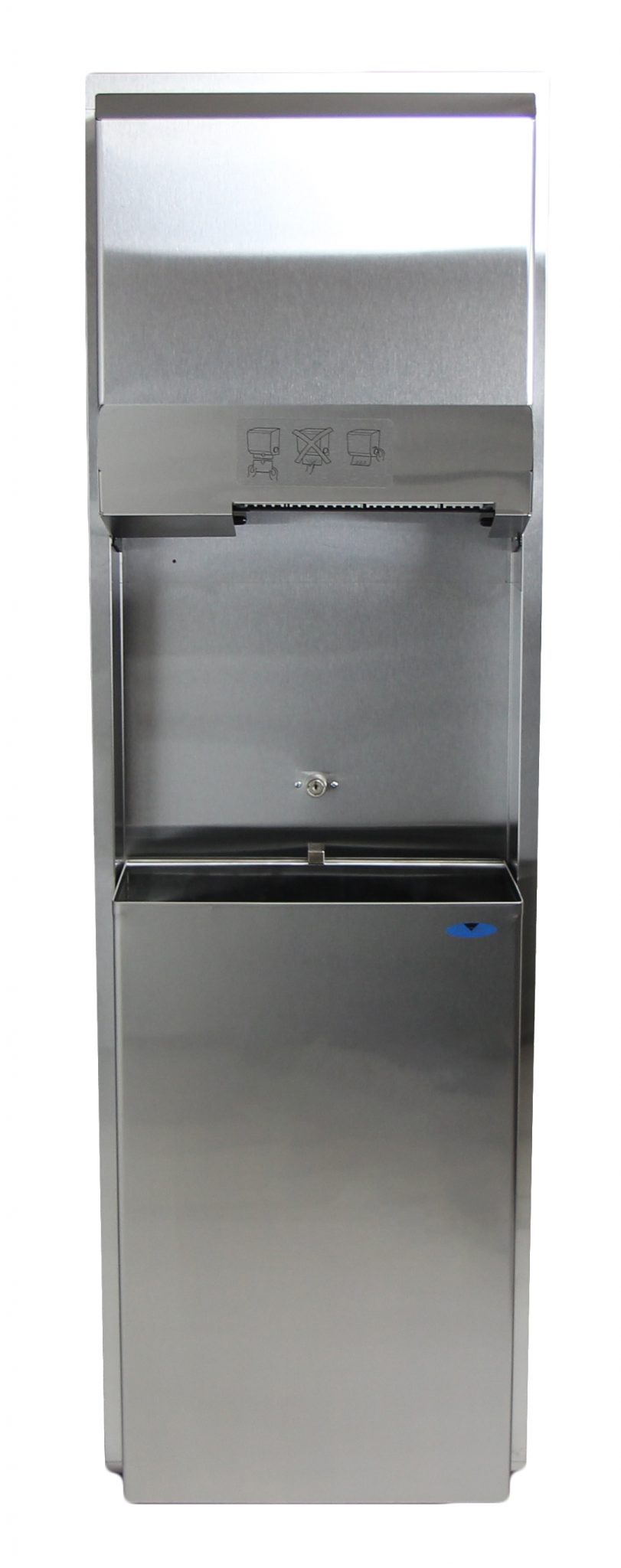 Stainless Steel Mechanical Touch Free Combination Towel/Waste