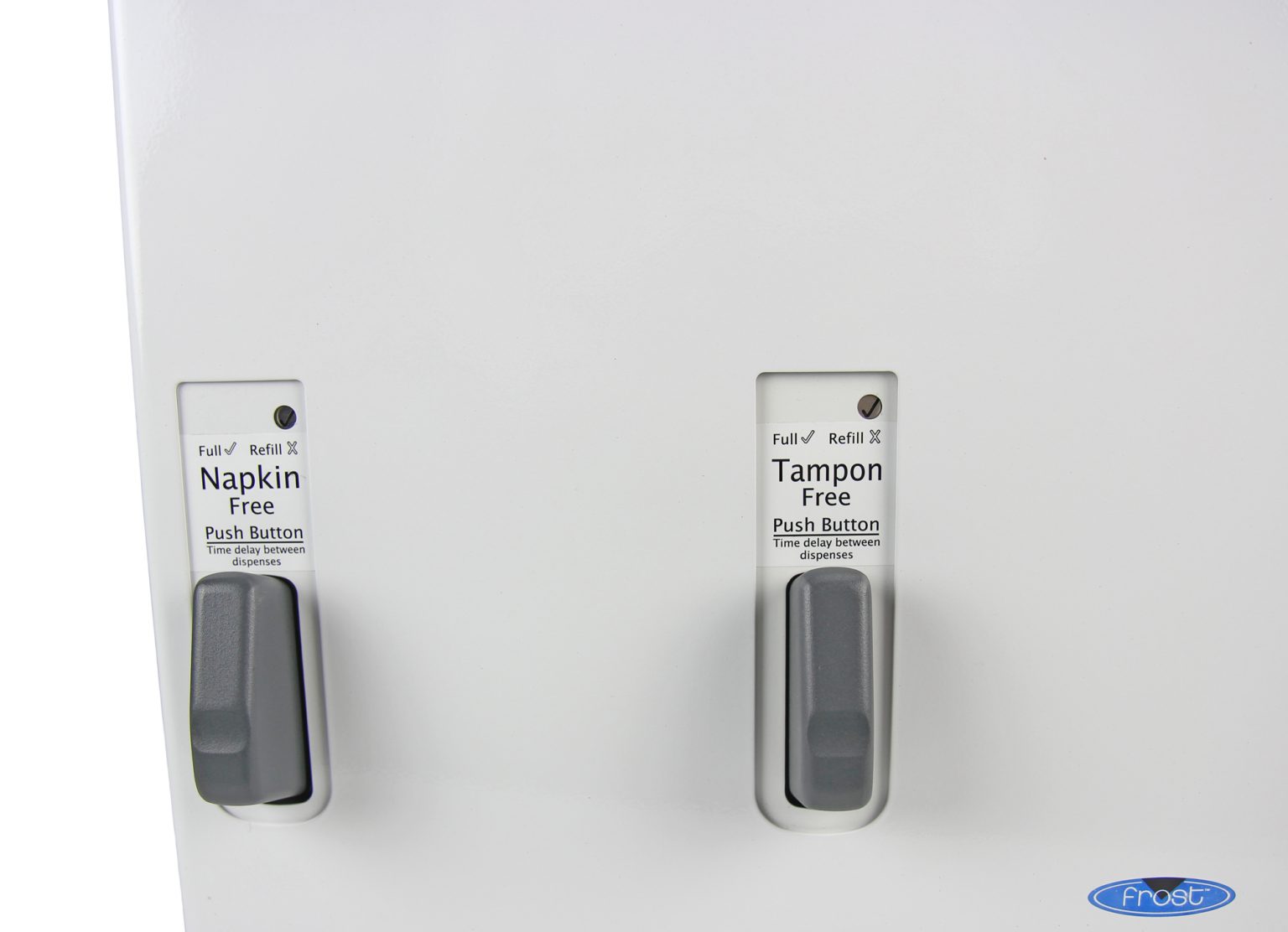 Push Button Free Feminine Product Dispenser Frost