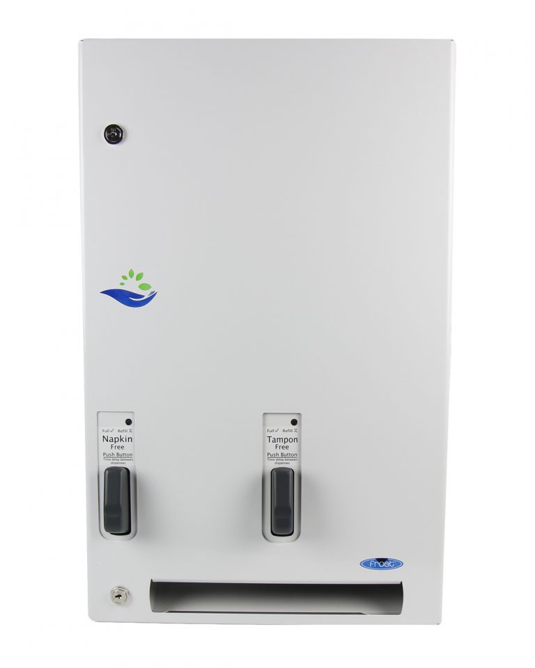 Push Button Free Feminine Product Dispenser Frost