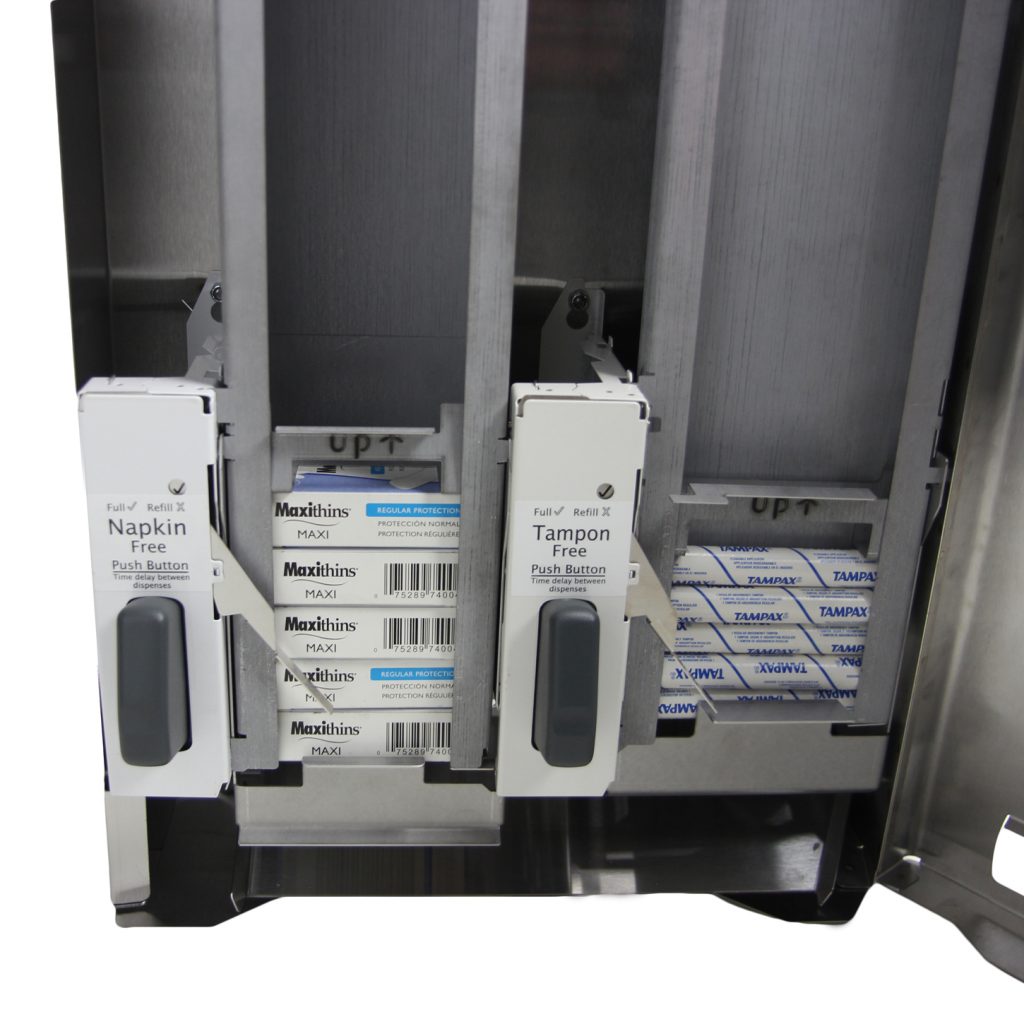 Push Button Free Feminine Product Dispenser Frost