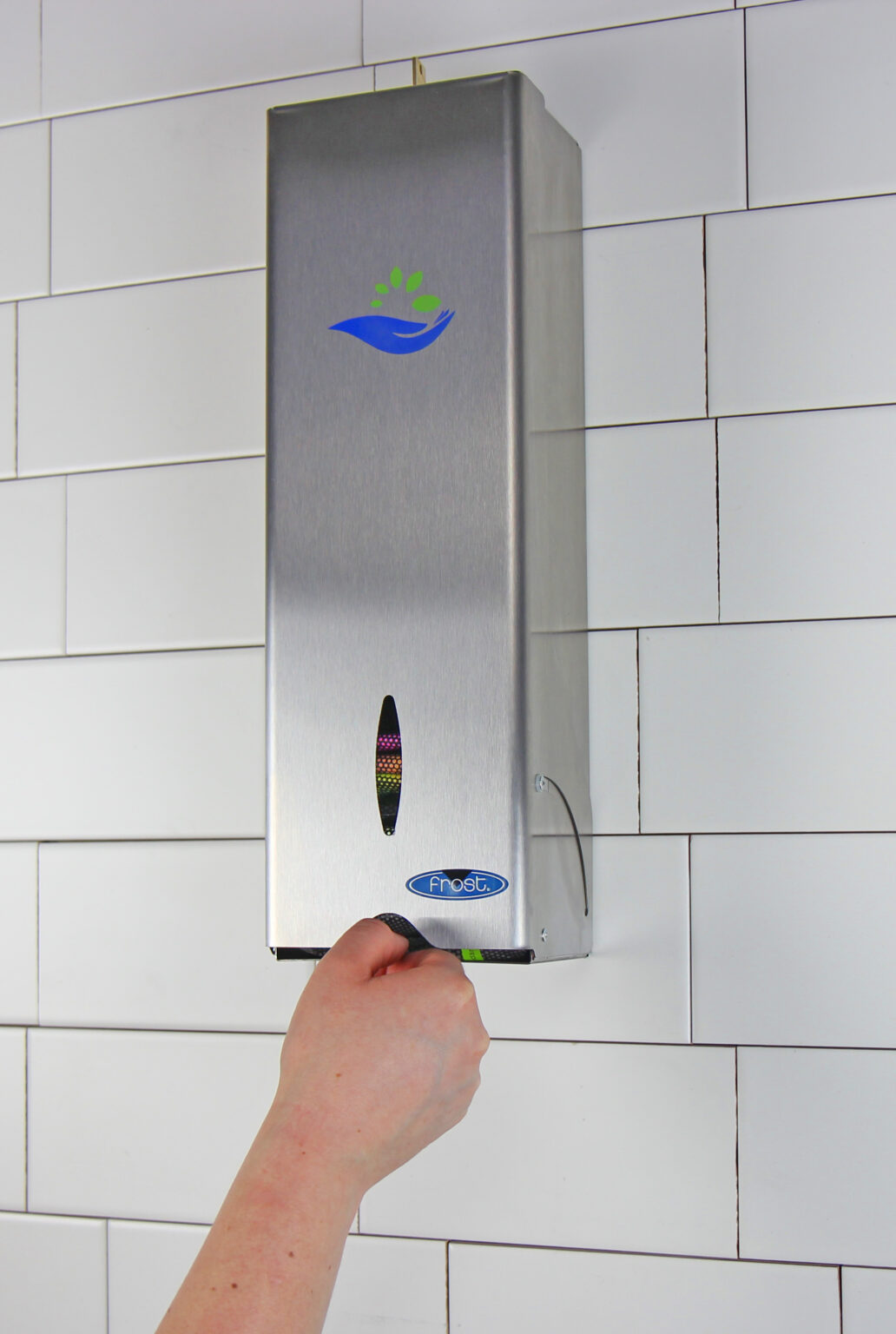 Surface Mounted Free Retail Feminine Napkin Dispenser Frost