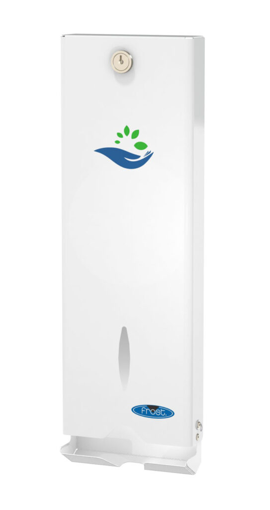 Surface Mounted Free Retail or Commercial Tampon Dispenser Frost